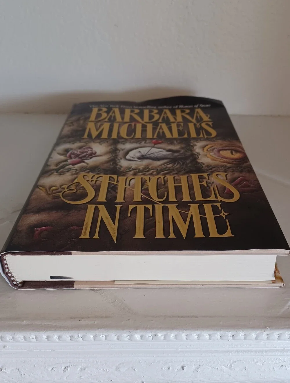 Stitches in Time by Barbara Michaels (Hardcover Book with Dust Jacket) Novel